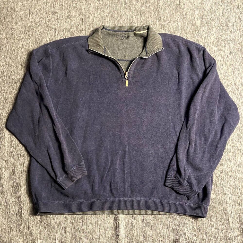 Tommy Bahamas Blue Quarterzip